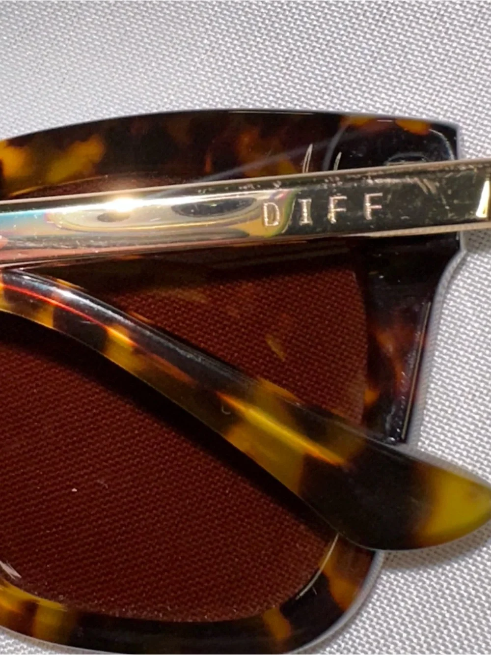 DIFF Bell IV Amber Tortoise Shell Brown Lenses Oversized